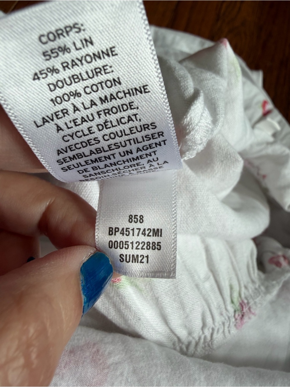 BP White Brilliant Tossed Berries Dress, NWT - Picture 12 of 16